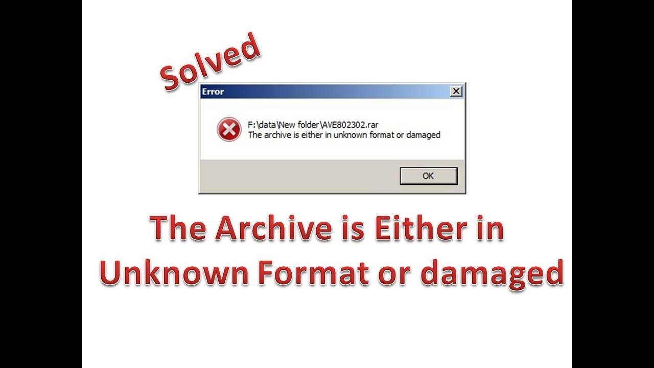 this is not freearc archive or this archive is corrupted